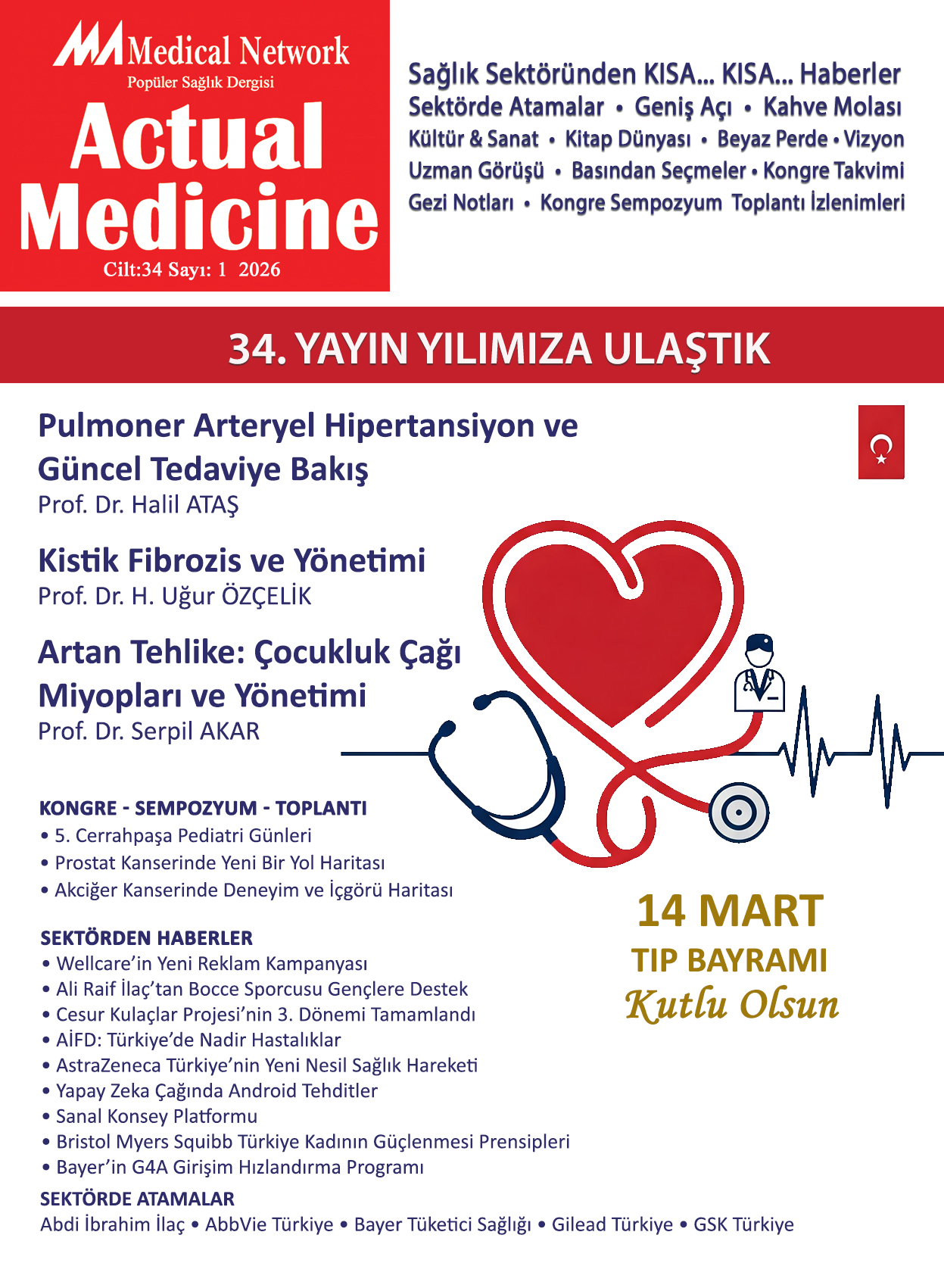 <p>Actual Medicine Y�l: 34 Say�: 1 2026</p>
